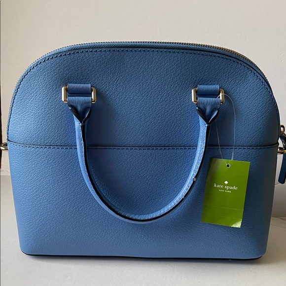 Kate Spade Grove Street Carli Leather Satchel Bag Alice Blue